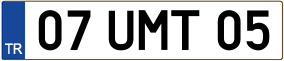 Truck License Plate